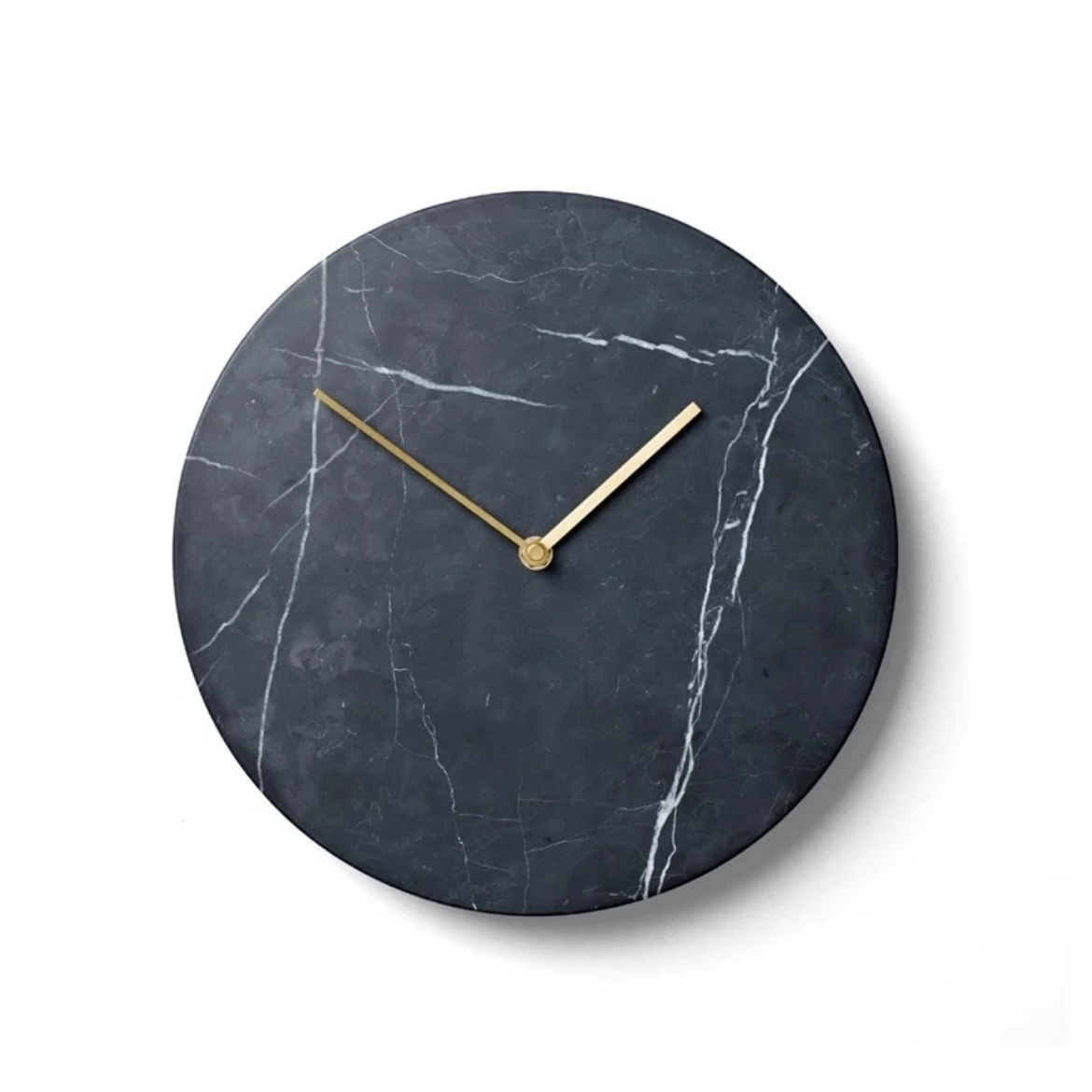 Picture of Carrara Noble Marble Clock Black