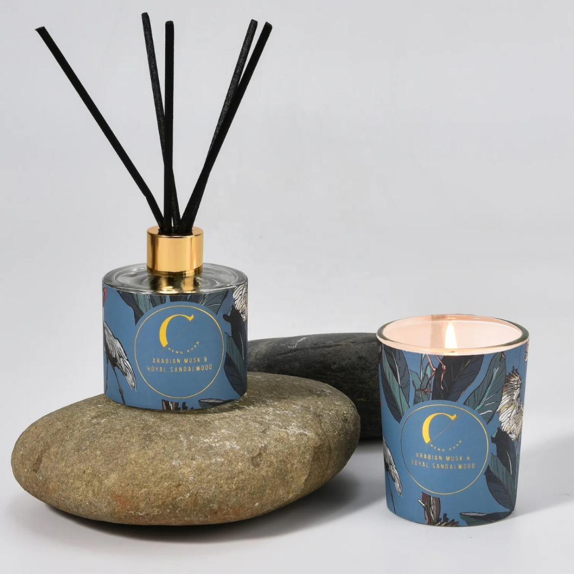 Picture of Serene Diffuser & Candle Set Grey