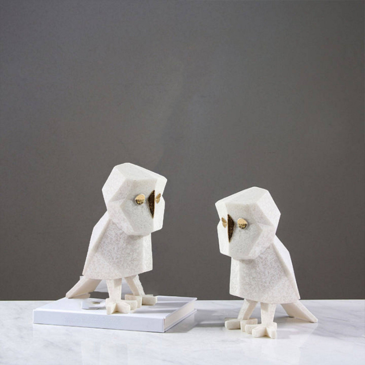 Picture of Owl Marble Centerpiece