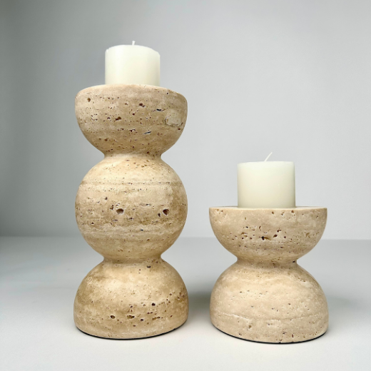 Picture of Noble Travertine Candle M