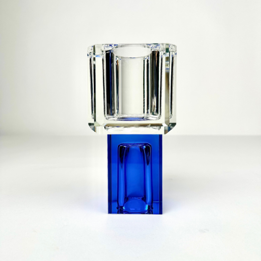 Picture of Block Candle Holder Blue L