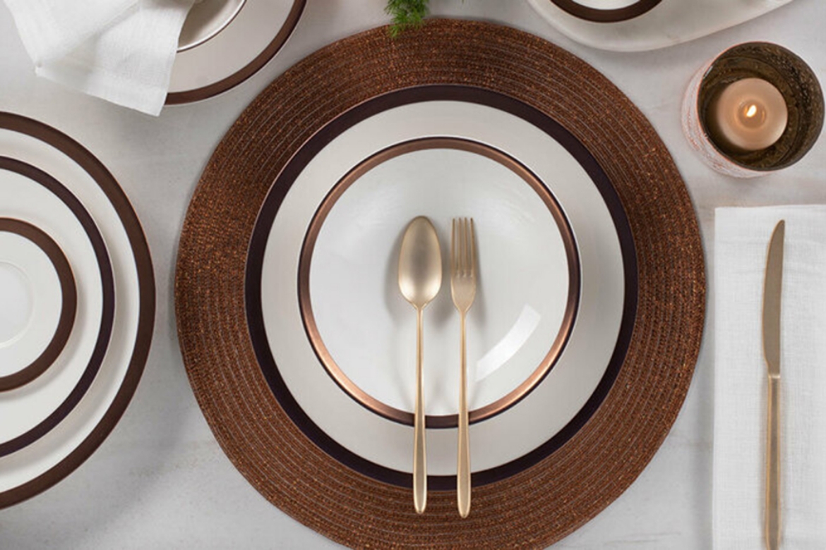 Picture of Copper Line Dinner Set 27 pcs for 6 people                  