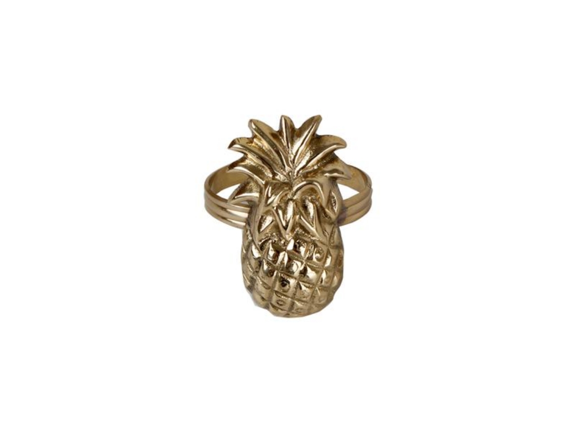 Picture of Pineapple Gold Napkin Ring 4cm                              