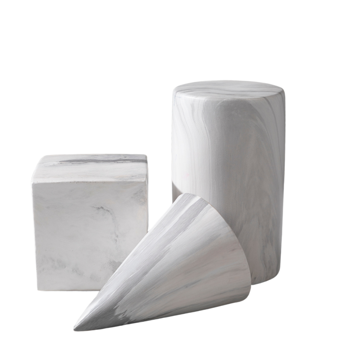 Picture of Luxe Marble Geometric Set of 3