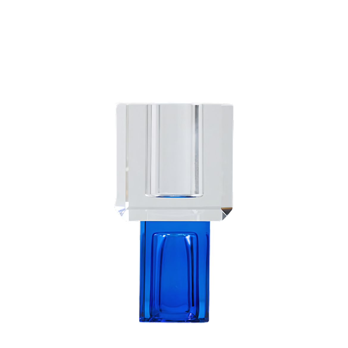 Picture of Block Candle Holder Blue L