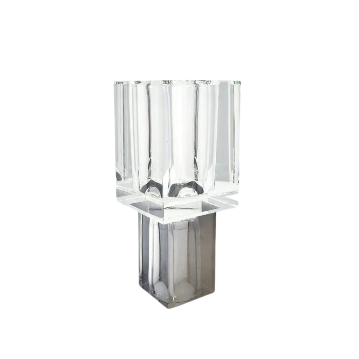 Picture of Block Candle Holder Grey L