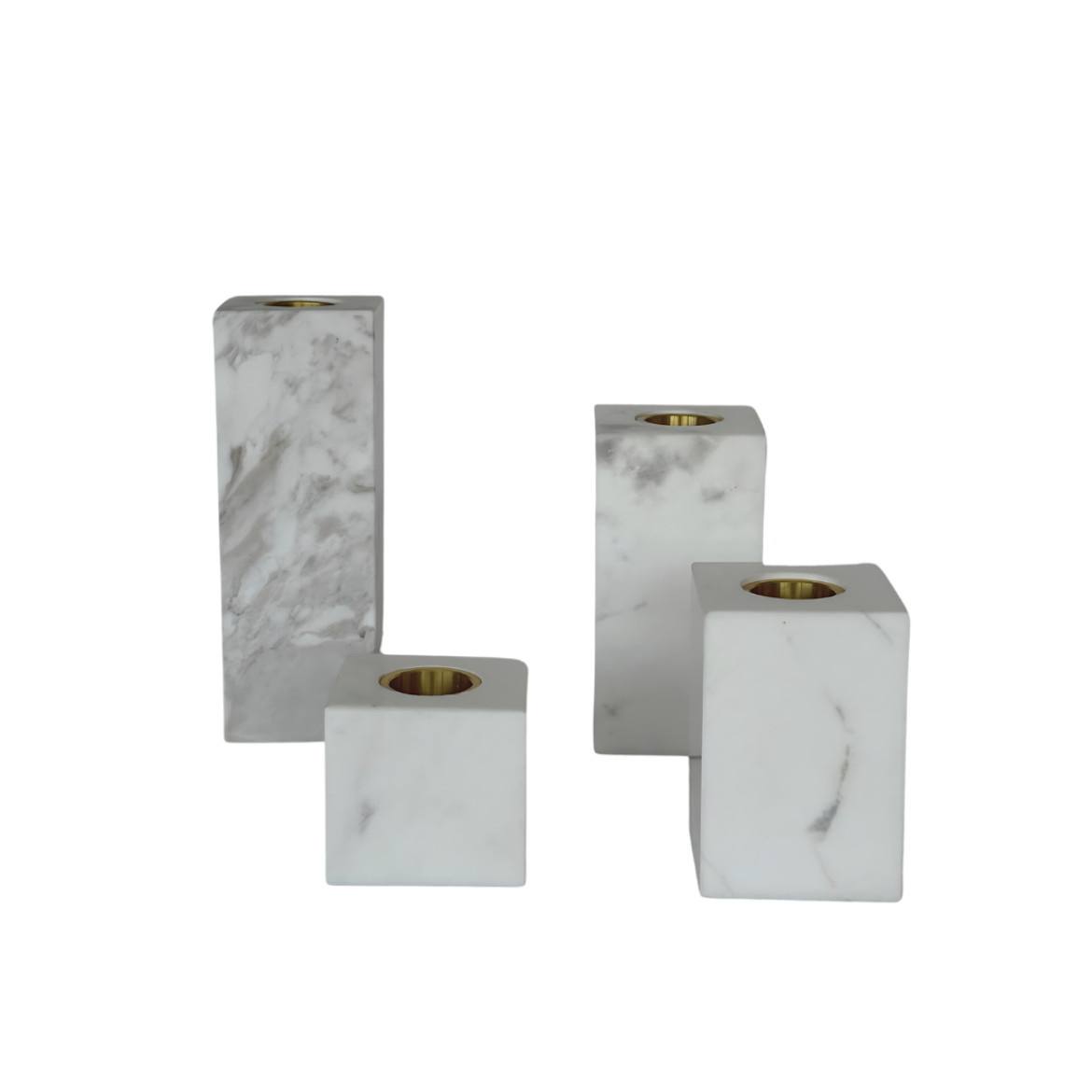 Picture of Marble 4 Pieces Candle Holders