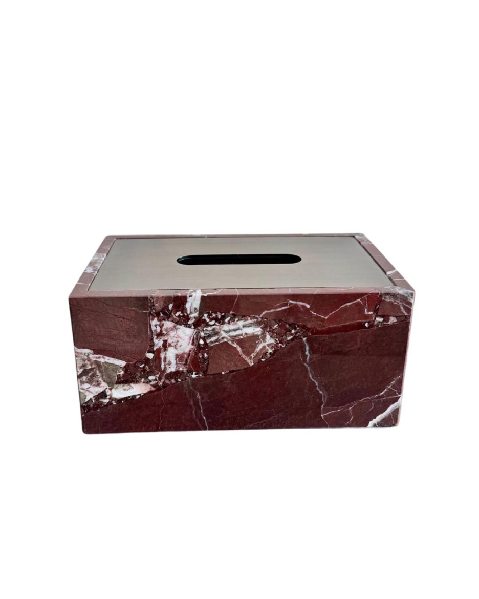 Picture of amaro tissue box burgundy