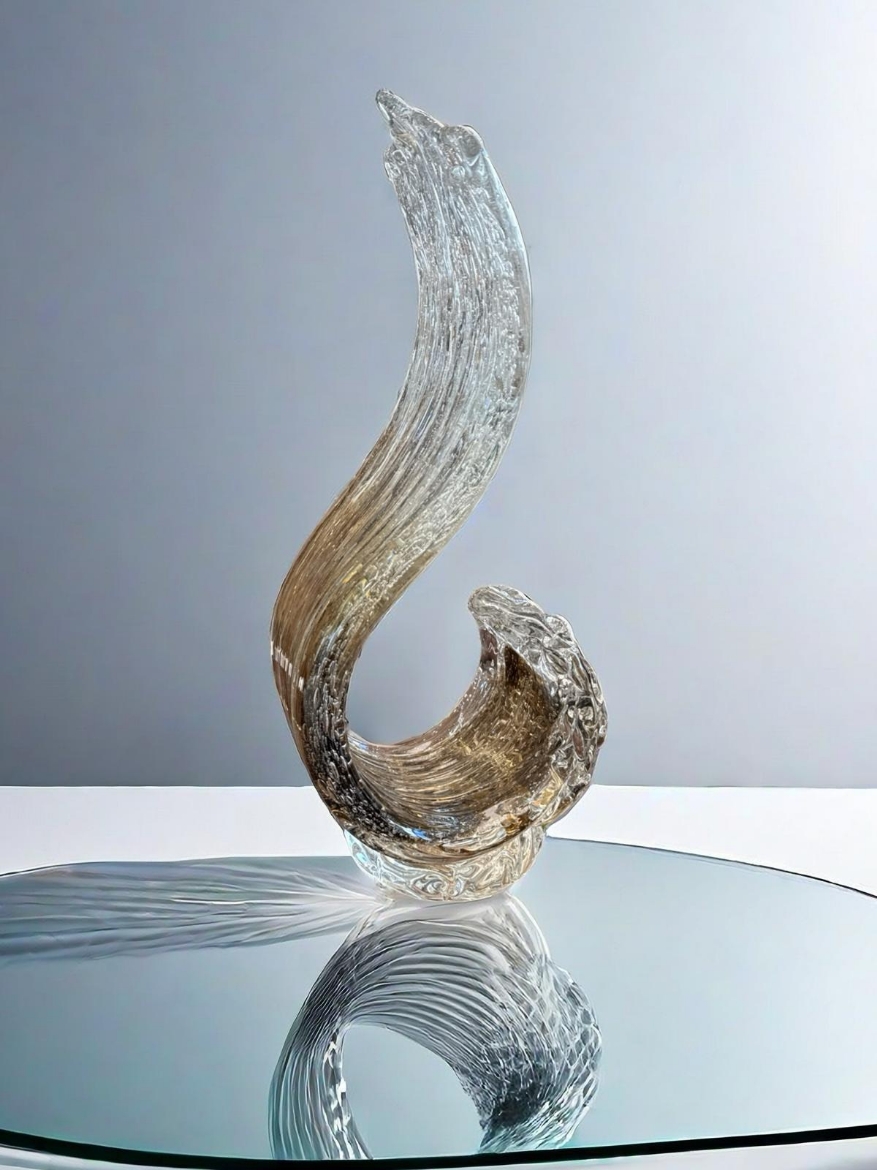 Picture of Waves Centerpiece Brown